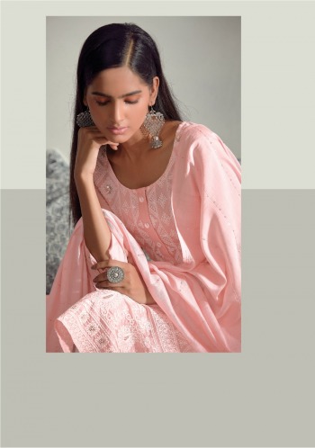 Four button Pearl Lakhnavi Work Stitched Suits and Dress