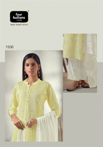 Four button Pearl Lakhnavi Work Stitched Suits and Dress