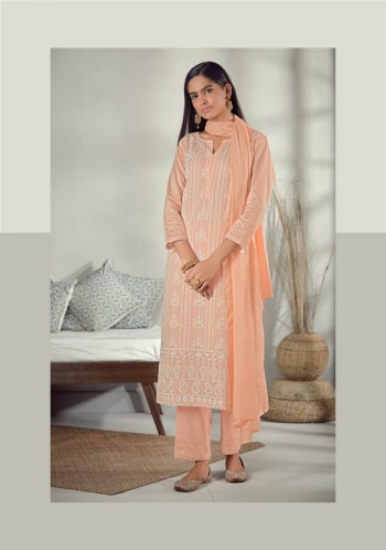 Four button Pearl Lakhnavi Work Stitched Suits and Dress