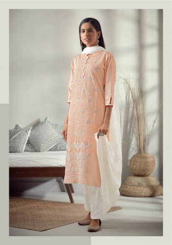 Four button Pearl Lakhnavi Work Stitched Suits and Dress