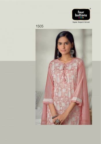 Four button Pearl Lakhnavi Work Stitched Suits and Dress