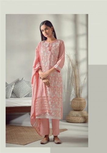 Four button Pearl Lakhnavi Work Stitched Suits and Dress