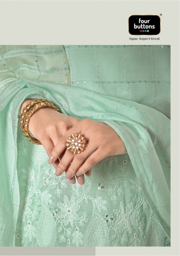 Four button Pearl Lakhnavi Work Stitched Suits and Dress