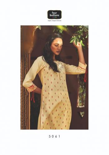 Four Button platinum Cotton kurtis wholesaler