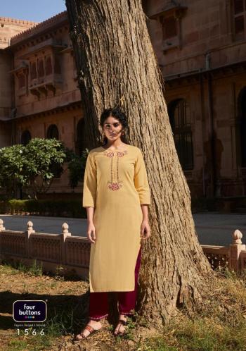 Four Button Rozana vol 2 kurtis with Palazzo Wholesaler