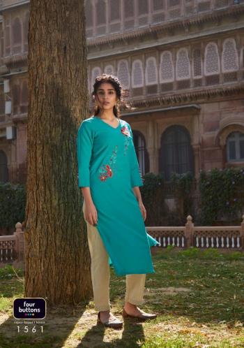 Four Button Rozana vol 2 kurtis with Palazzo Wholesaler