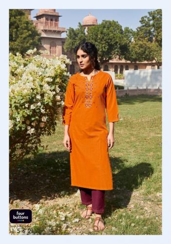 Four Button Rozana vol 2 kurtis with Palazzo Wholesaler