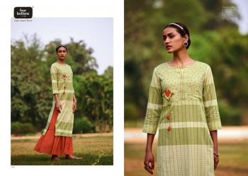 Four button Ruby kurtis with Skirt wholesale Price