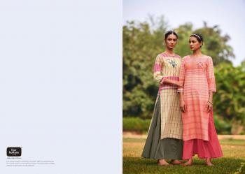 Four button Ruby kurtis with Skirt wholesale Price