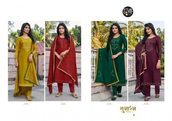 Four Dots Shubharambh vol 2 Modal satin Salwar Kameez wholesaler