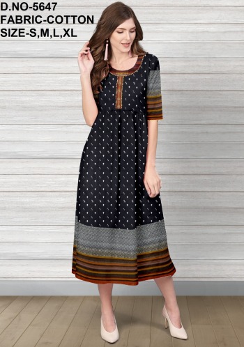 Four Matching Cotton Daily wear kurtis wholesaler