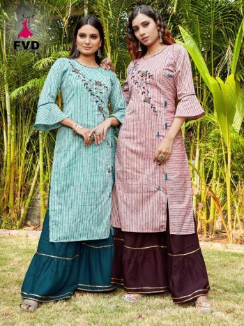 FVD City Girl vol 2 kurtis with Sharara buy wholesale price