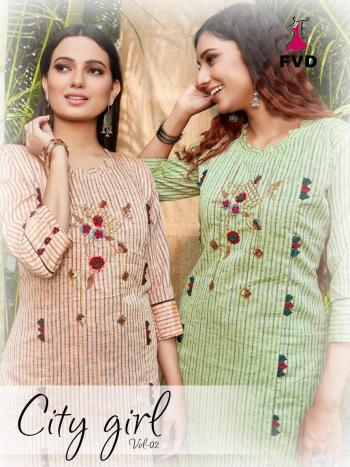 FVD City Girl vol 2 kurtis with Sharara buy wholesale price