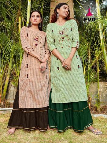 FVD City Girl vol 2 kurtis with Sharara buy wholesale price