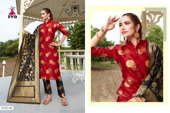 FVD jannat vol 1 Banarasi Jacquard kurtis with pant and Dupatta