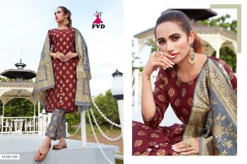 FVD jannat vol 1 Banarasi Jacquard kurtis with pant and Dupatta