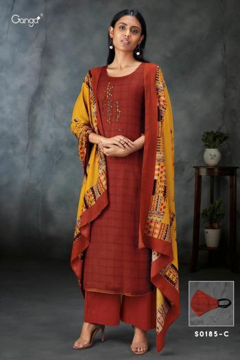 Ganga barbie Pashmina Winter Suits catalog