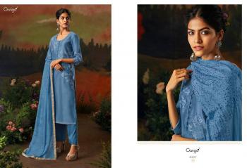 Ganga Garden Of Bird Kora Silk Suits wholesaler