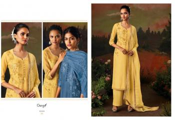 Ganga Garden Of Bird Kora Silk Suits wholesaler