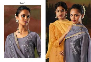 Ganga Garden Of Bird Kora Silk Suits wholesaler