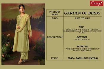 Ganga Garden Of Bird Kora Silk Suits wholesaler