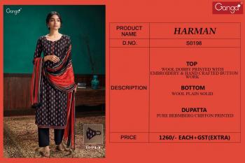 Ganga Harman Pashmina Winter Woollen Salwar Kameez