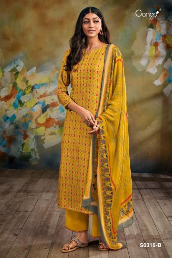 Ganga Mahonia 316 Series Bemberg Silk Salwar Kameez