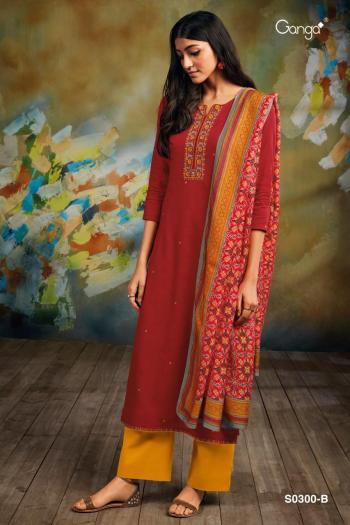 Ganga Myra 300 Cotton Satin Salwar kameez wholesaler