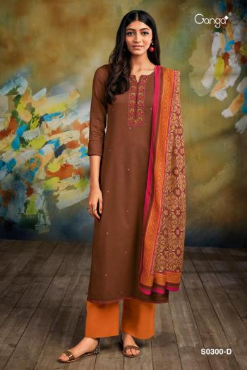 Ganga Myra 300 Cotton Satin Salwar kameez wholesaler