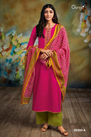 Ganga Myra 300 Cotton Satin Salwar kameez wholesaler