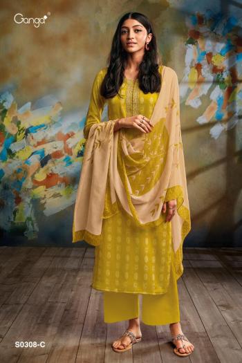 Ganga Myra Cotton Satin Salwar kameez wholesaler