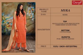 Ganga Myra Cotton Satin Salwar kameez wholesaler