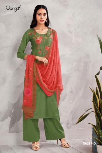 Ganga Riona 287 Bemberg Silk Salwar kameez wholesaler