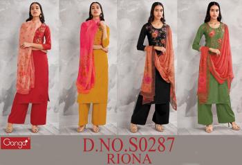 Ganga Riona 287 Bemberg Silk Salwar kameez wholesaler