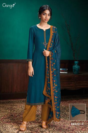 Ganga Simran Pashmina Winter Salwar Kameez wholesaler