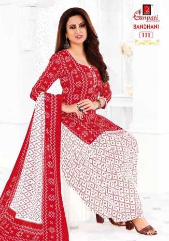 Ganpati Bandhani vol 1 Cotton Dress buy wholesale Price