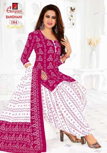 Ganpati Bandhani vol 1 Cotton Dress buy wholesale Price
