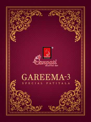 Ganpati gareema vol 3 Cotton Patiyala Dress wholesale Price