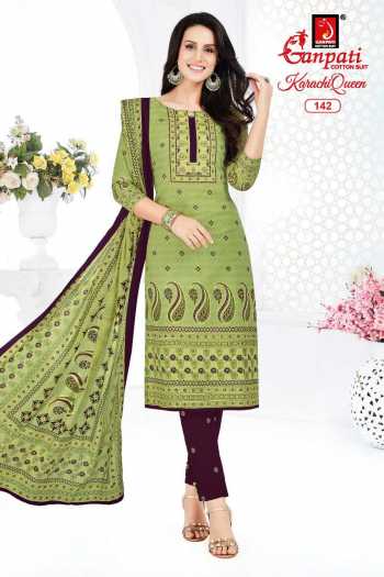 Ganpati Karachi Queen vol 3 Cotton Churidar Dress wholesale priceGanpati Karachi Queen vol 3 Cotton Churidar Dress wholesale price