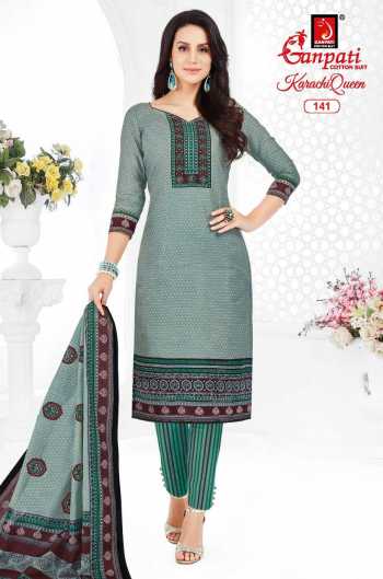 Ganpati Karachi Queen vol 3 Cotton Churidar Dress wholesale priceGanpati Karachi Queen vol 3 Cotton Churidar Dress wholesale price