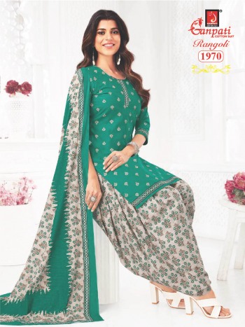 Ganpati Rangoli vol 19 Cotton dress material