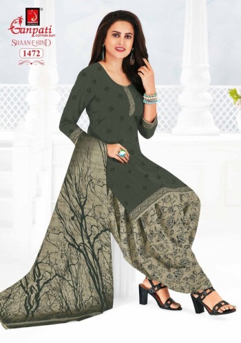 Ganpati Shan E Hind vol 3 Patiyala Dress Material