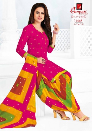 Ganpati Shan E Hind vol 3 Patiyala Dress Material