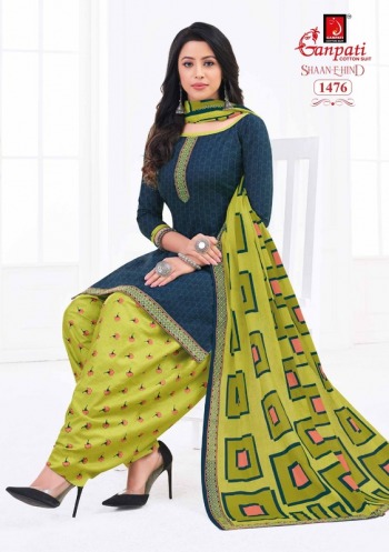 Ganpati Shan E Hind vol 3 Patiyala Dress Material