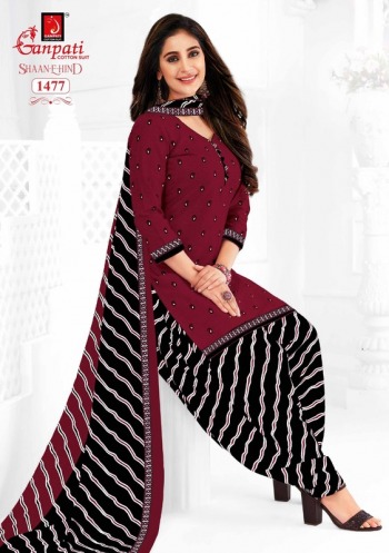 Ganpati Shan E Hind vol 3 Patiyala Dress Material