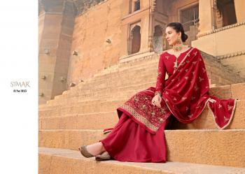 Glossy Simar gulaal Chinon Salwar Kameez wholesaler