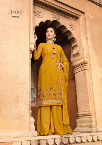 Glossy Simar gulaal Chinon Salwar Kameez wholesaler