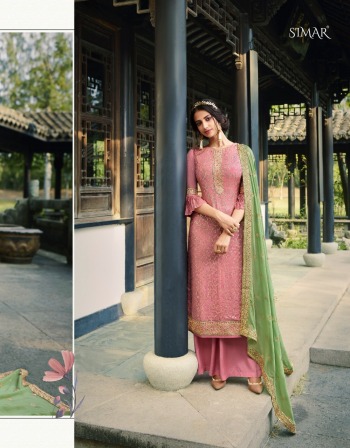 Glossy Simar jevel Chinon Salwar Kameez wholesaler