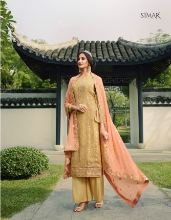 Glossy Simar jevel Chinon Salwar Kameez wholesaler