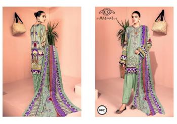 Hayat Luxury Lawn Pakistani Dress material catalog